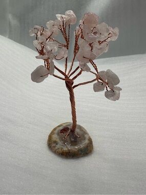Rose Quarts crystal tree
